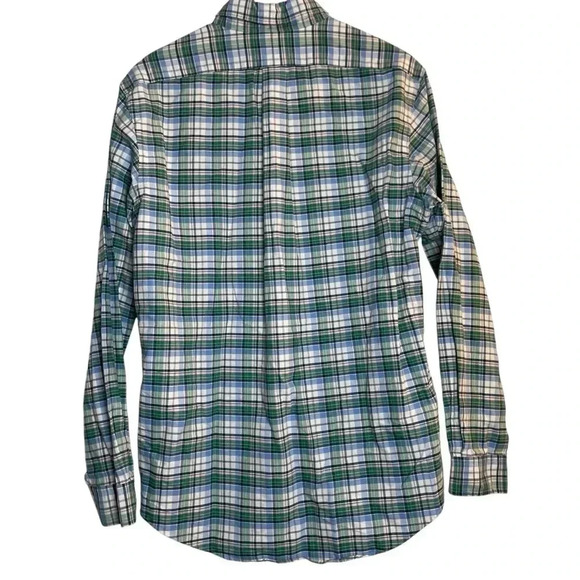 Ralph Lauren Custom Fit Pink Green Blue Plaid Button Down Dress Shirt Large - Picture 3 of 9